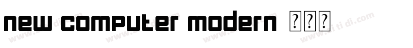 new computer modern字体转换